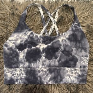 Lululemon Sports Bra 6 marble pattern
